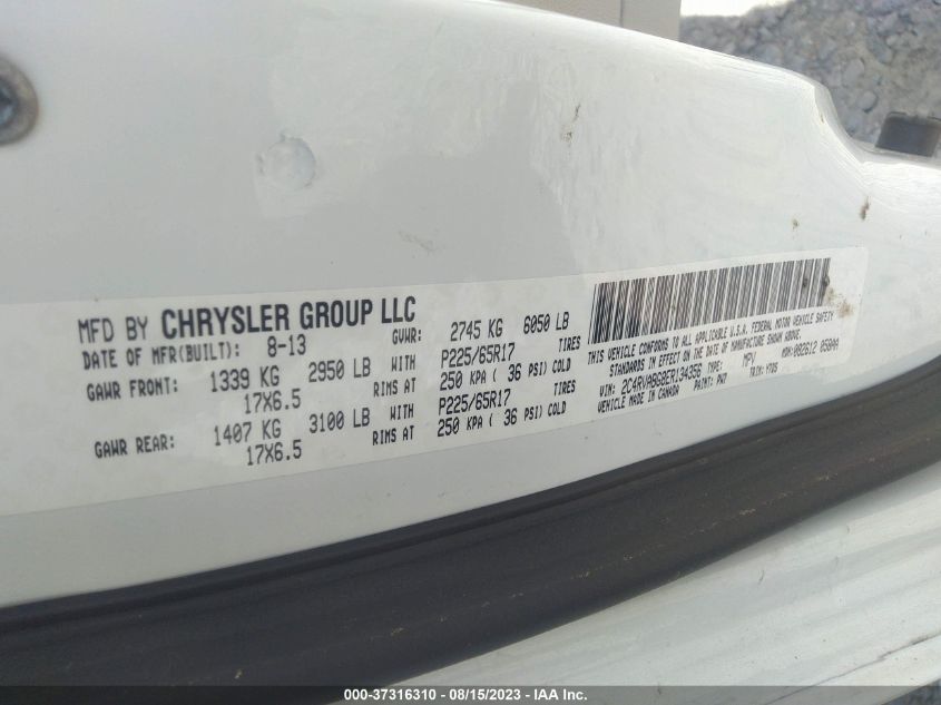 2014 VOLKSWAGEN ROUTAN SE W/RSE & NAVIGATION 2C4RVABG8ER134356