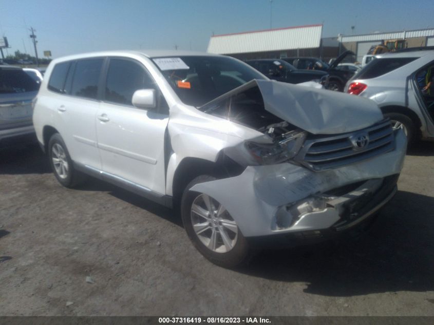 2013 TOYOTA HIGHLANDER - 5TDZA3EH7DS035870