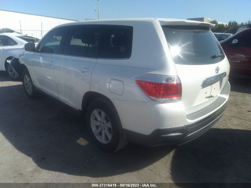 2013 TOYOTA HIGHLANDER - 5TDZA3EH7DS035870