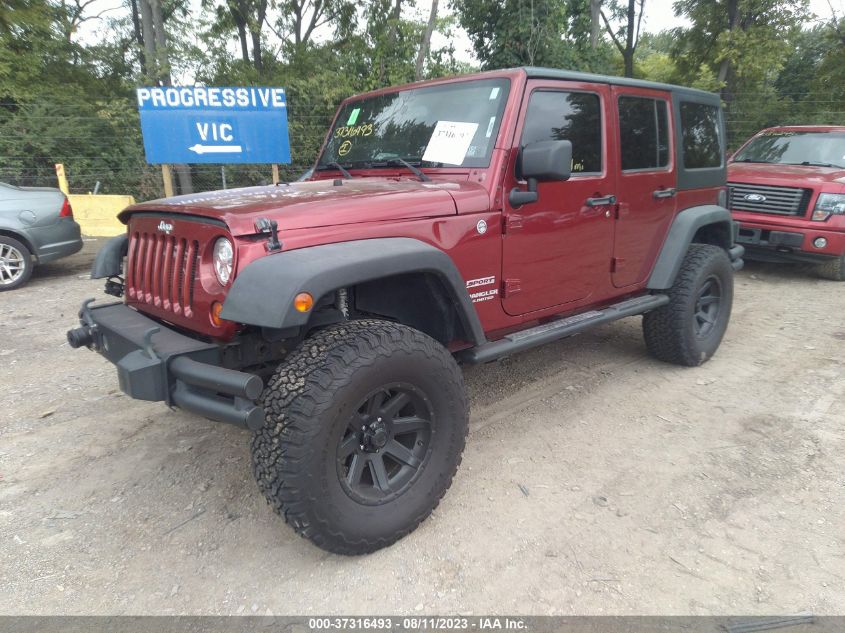 2013 JEEP WRANGLER UNLIMITED SPORT - 1C4BJWDG1DL589516