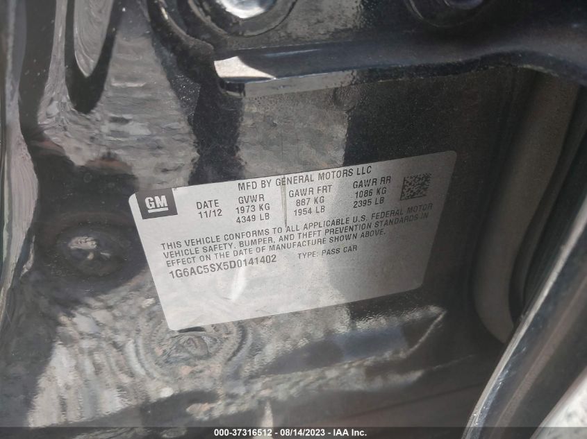 2013 CADILLAC ATS PERFORMANCE - 1G6AC5SX5D0141402