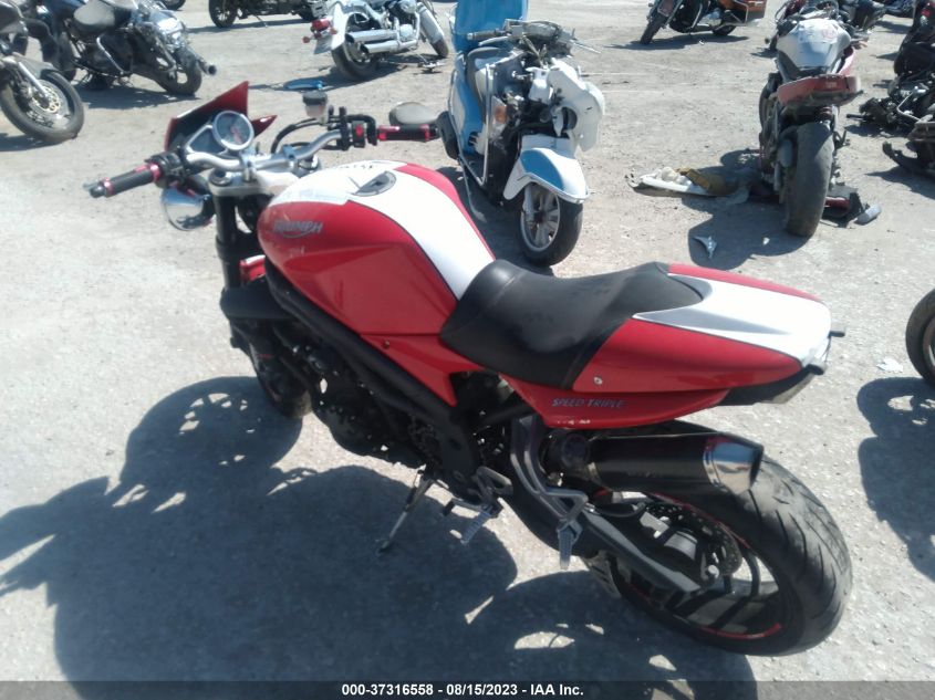 2011 TRIUMPH MOTORCYCLE SPEED TRIPLE SE SMT500PK2BT454394