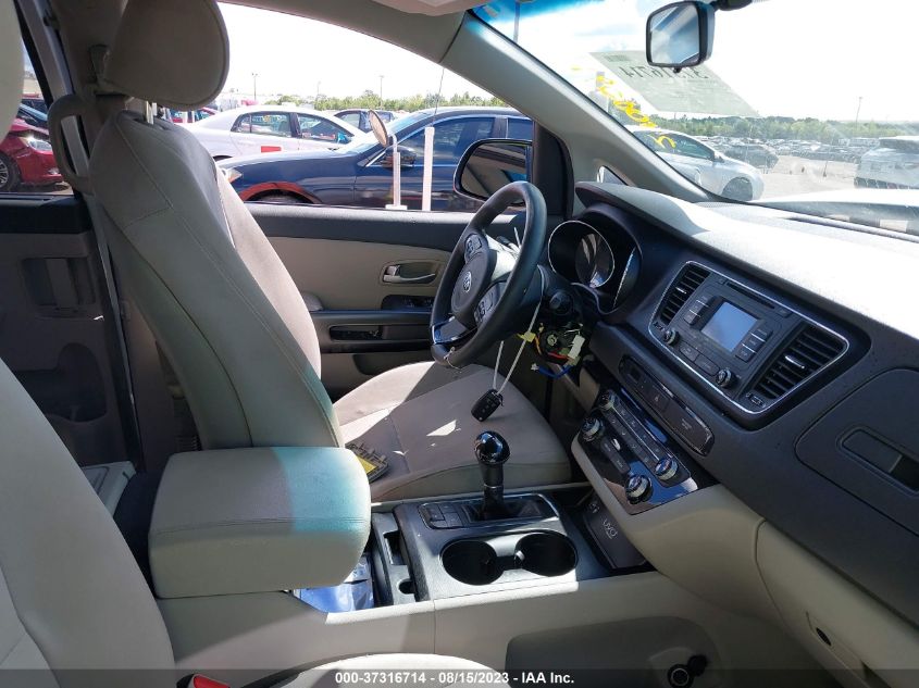 2016 KIA SEDONA LX - KNDMB5C19G6157580