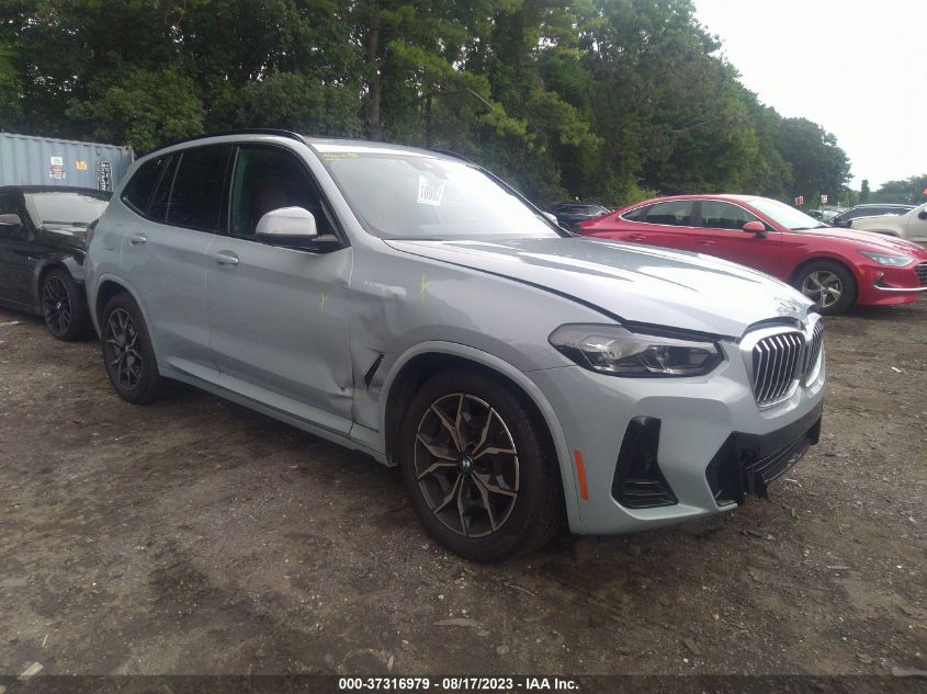 2022 BMW X3 XDRIVE30I - 5UX53DP05N9N17905