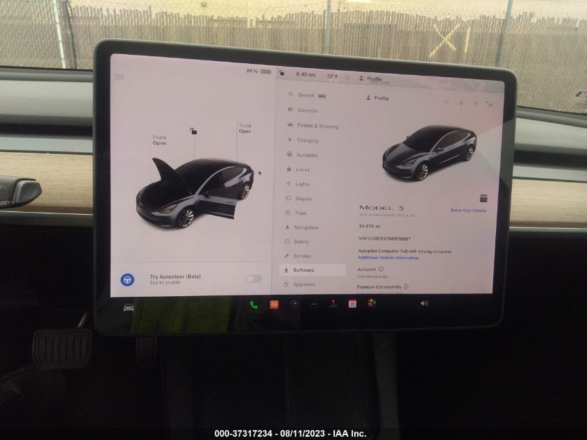 2021 TESLA MODEL 3 STANDARD RANGE PLUS - 5YJ3E1EA7MF876657