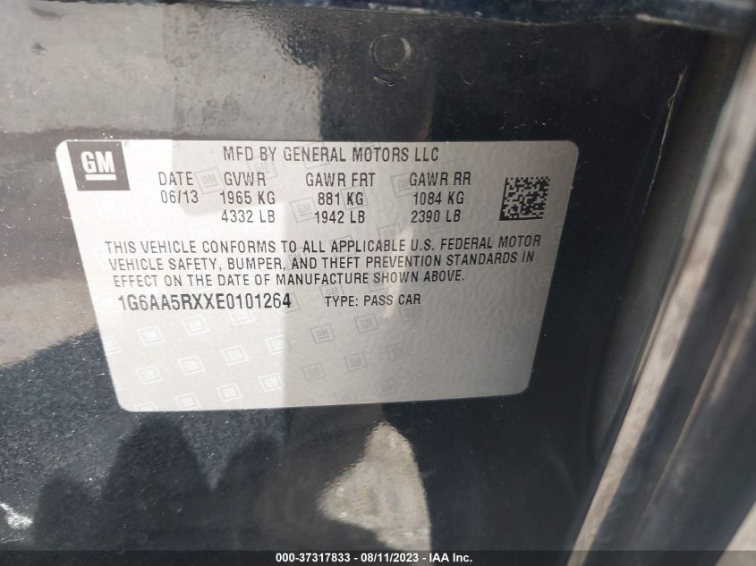 2014 CADILLAC ATS STANDARD RWD - 1G6AA5RXXE0101264