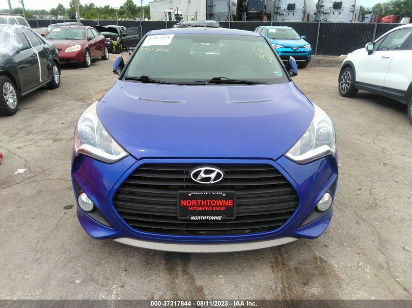 2014 HYUNDAI VELOSTER TURBO KMHTC6AEXEU188782