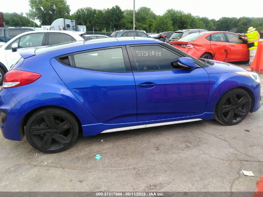 2014 HYUNDAI VELOSTER TURBO KMHTC6AEXEU188782