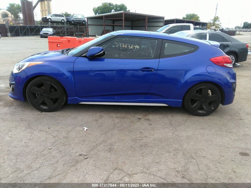 2014 HYUNDAI VELOSTER TURBO KMHTC6AEXEU188782