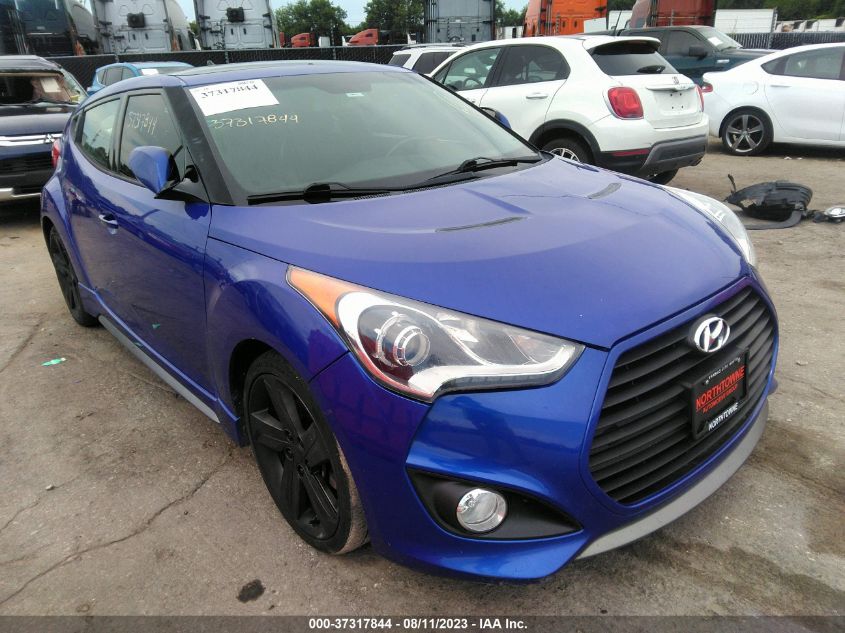 2014 HYUNDAI VELOSTER TURBO KMHTC6AEXEU188782