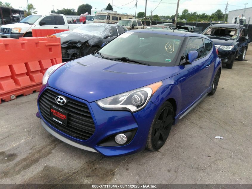 2014 HYUNDAI VELOSTER TURBO KMHTC6AEXEU188782