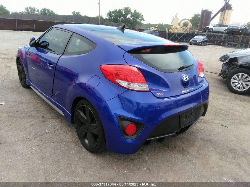 2014 HYUNDAI VELOSTER TURBO KMHTC6AEXEU188782
