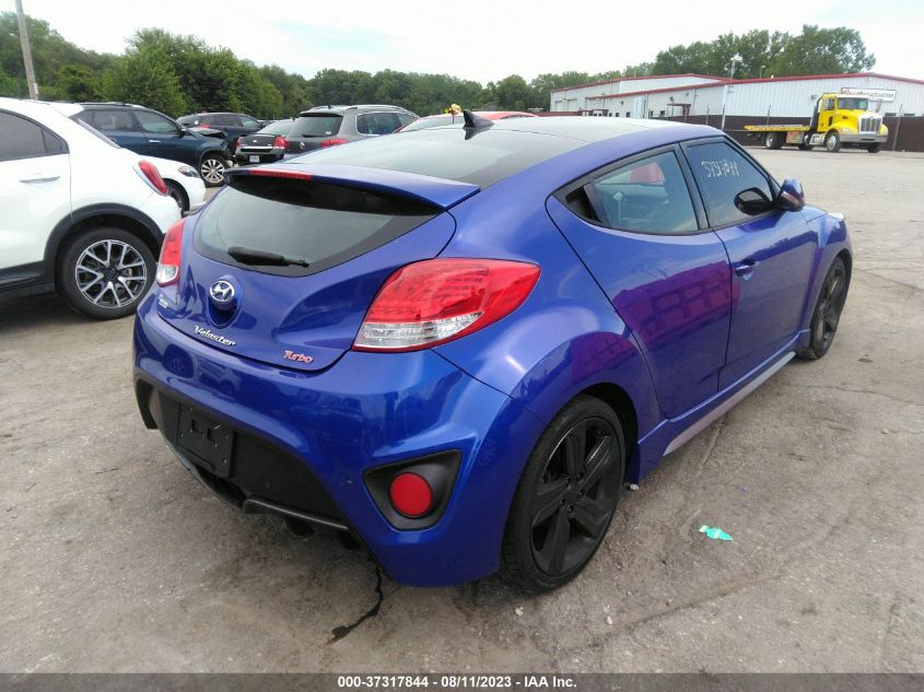 2014 HYUNDAI VELOSTER TURBO KMHTC6AEXEU188782