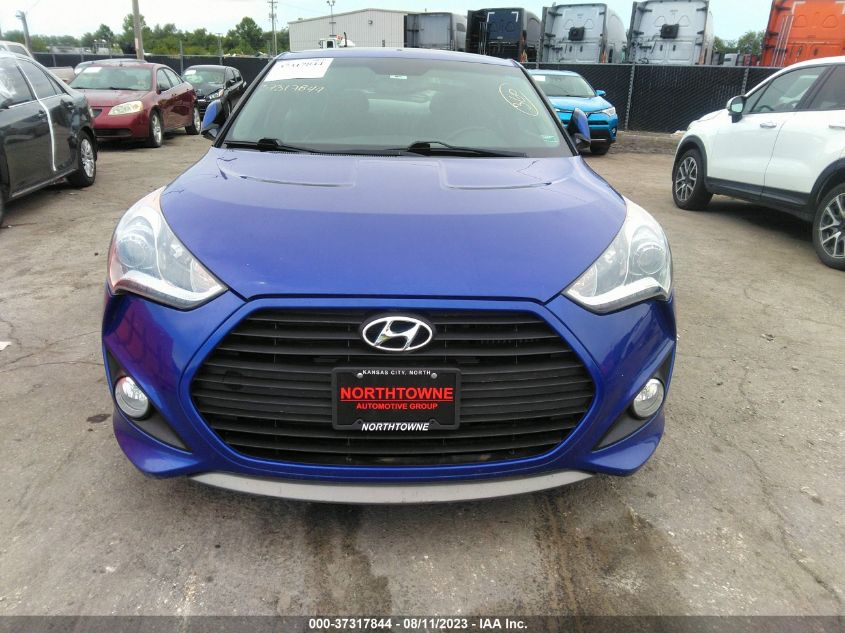 2014 HYUNDAI VELOSTER TURBO KMHTC6AEXEU188782