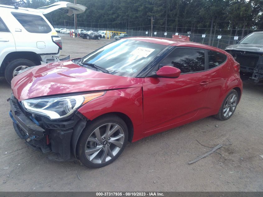 2016 HYUNDAI VELOSTER - KMHTC6AD8GU270987