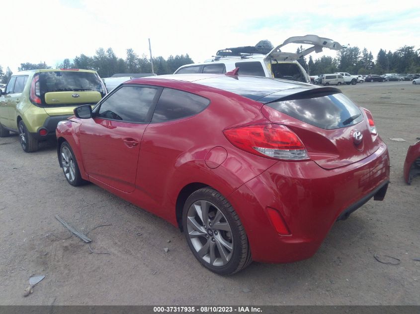 2016 HYUNDAI VELOSTER - KMHTC6AD8GU270987