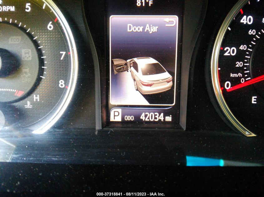 2016 TOYOTA CAMRY XLE/SE/LE/XSE - 4T1BF1FK8GU502940