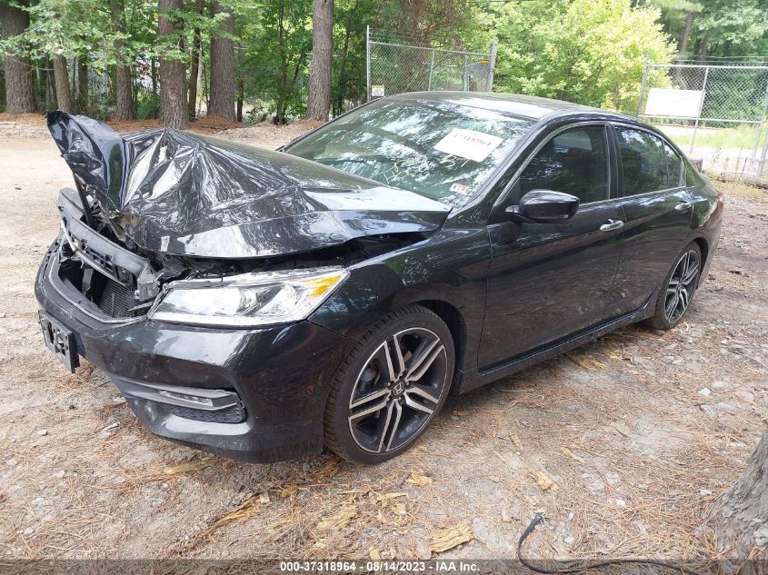 2017 HONDA ACCORD SEDAN SPORT - 1HGCR2F51HA121743