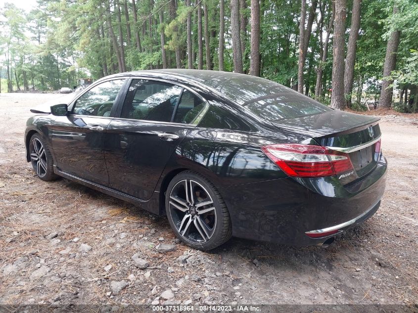 2017 HONDA ACCORD SEDAN SPORT - 1HGCR2F51HA121743