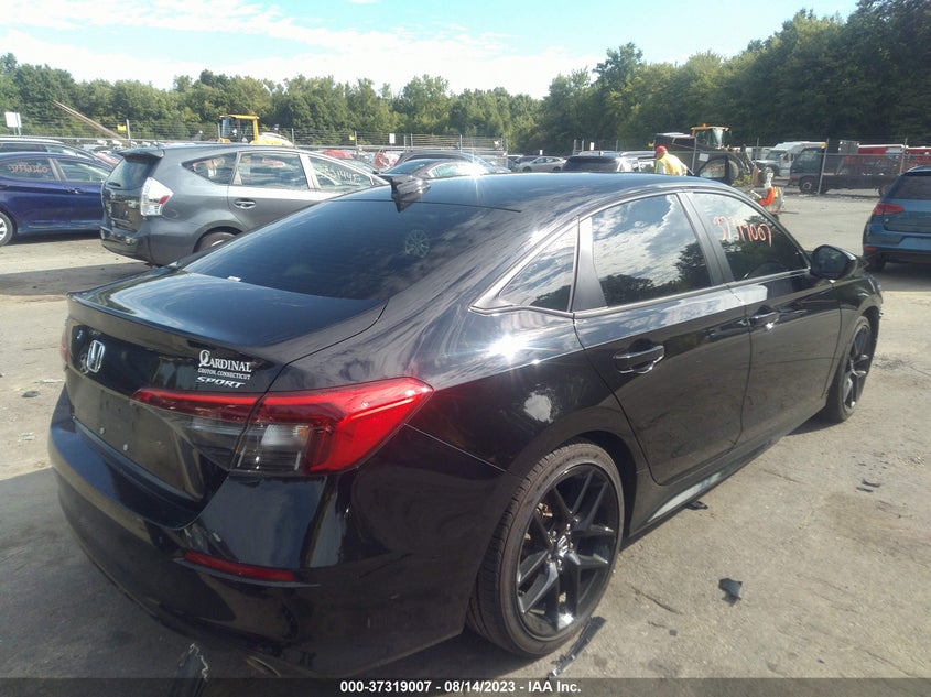 VIN 2HGFE2F50NH569980 2022 HONDA CIVIC SEDAN SPORT