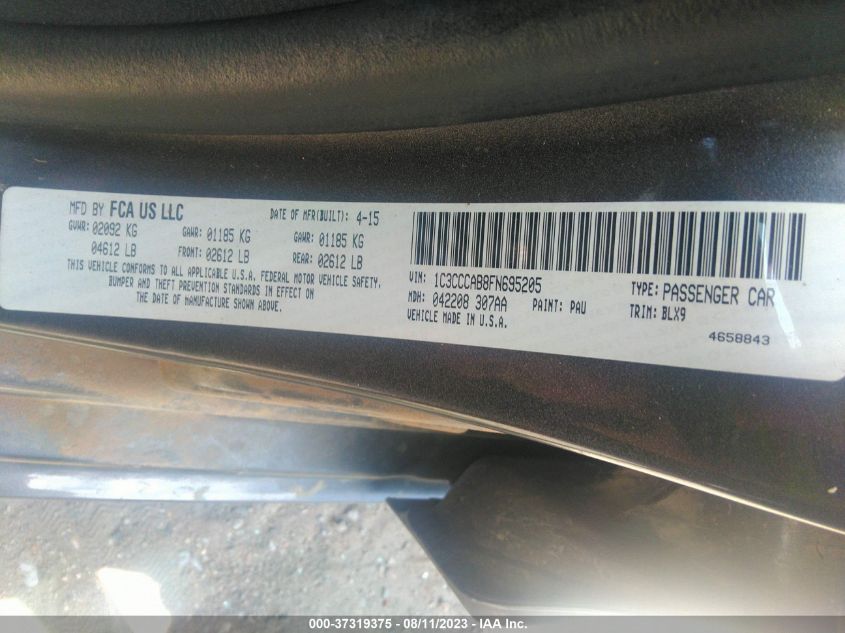2015 CHRYSLER 200 LIMITED - 1C3CCCAB8FN695205