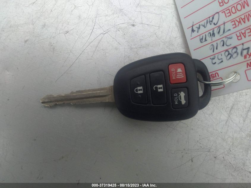 2016 TOYOTA CAMRY XLE/SE/LE/XSE - 4T1BF1FK3GU200729
