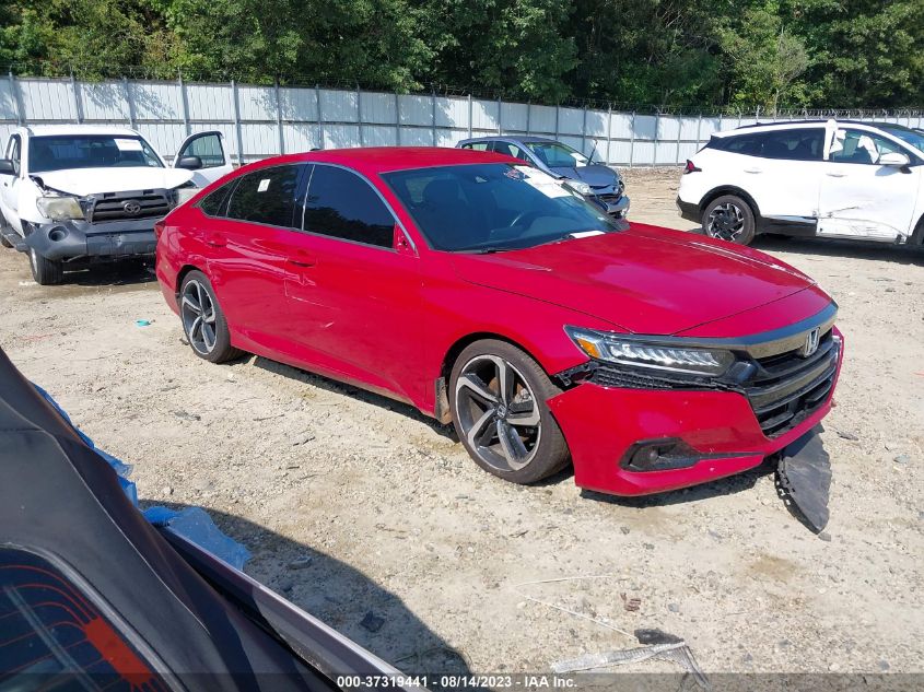 2021 HONDA ACCORD SEDAN SPORT - 1HGCV1F36MA060842