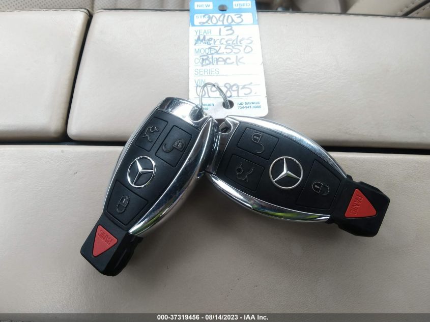 2013 MERCEDES-BENZ SL-CLASS SL 550 WDDJK7DA4DF019895