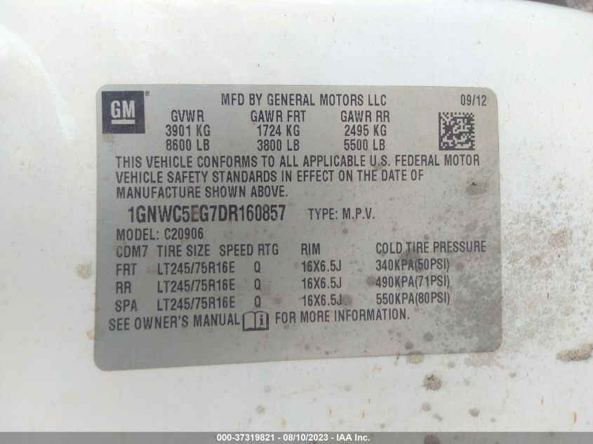 2013 CHEVROLET SUBURBAN COMMERCIAL - 1GNWC5EG7DR160857