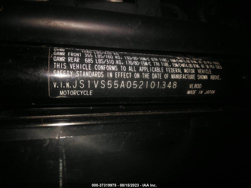 2005 SUZUKI C50 - JS1VS55A052101348