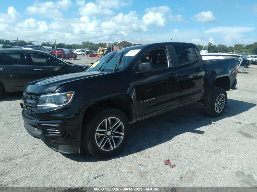 VIN 1GCGSBEN5M1244185 2021 CHEVROLET COLORADO