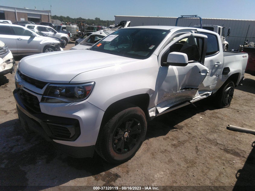 VIN 1GCGTCENXM1267349 2021 CHEVROLET COLORADO 4WD LT