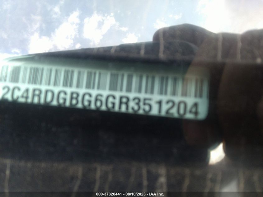 2016 DODGE GRAND CARAVAN SE PLUS - 2C4RDGBG6GR351204