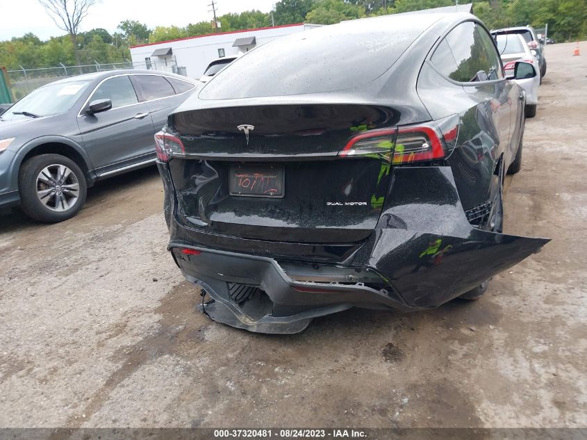 2022 TESLA MODEL Y LONG RANGE - 7SAYGDEE0NF424252
