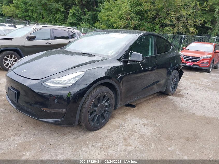 2022 TESLA MODEL Y LONG RANGE - 7SAYGDEE0NF424252