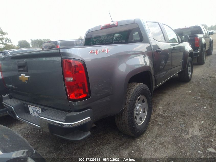 2019 CHEVROLET COLORADO 4WD WORK TRUCK 1GCGTBEN8K1112239