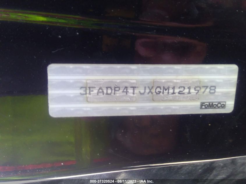 2016 FORD FIESTA S - 3FADP4TJXGM121978
