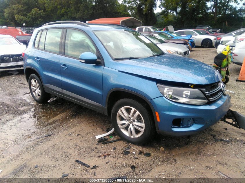 2017 VOLKSWAGEN TIGUAN S WVGAV7AX0HW509360