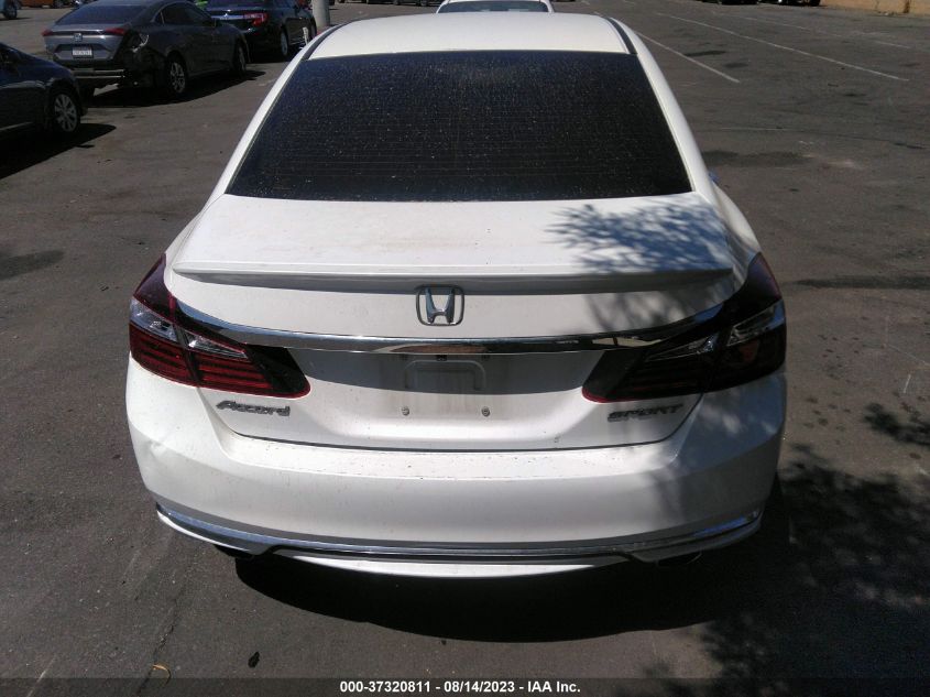 2016 HONDA ACCORD SEDAN SPORT - 1HGCR2F52GA221459