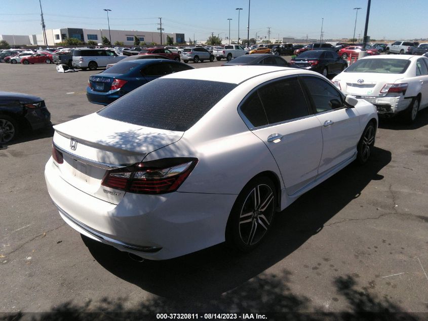 2016 HONDA ACCORD SEDAN SPORT - 1HGCR2F52GA221459