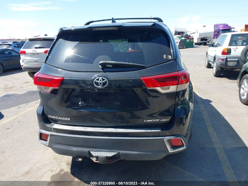 2017 TOYOTA HIGHLANDER LIMITED - 5TDDZRFH4HS363872