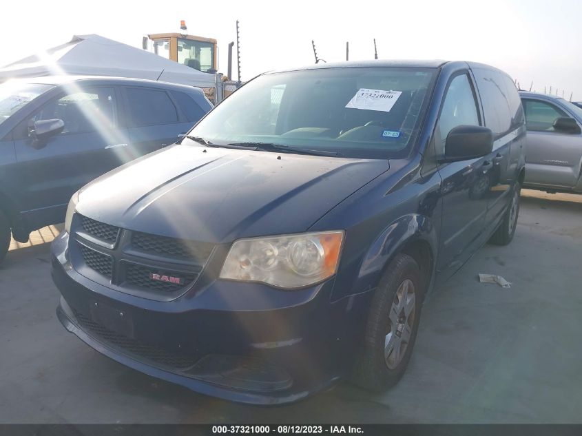 2013 RAM CARGO VAN TRADESMAN 2C4JRGAG5DR781849