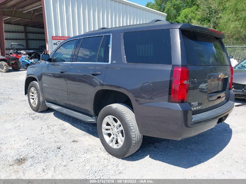 2016 CHEVROLET TAHOE C1500  LS - 1GNSCAKCXGR375291