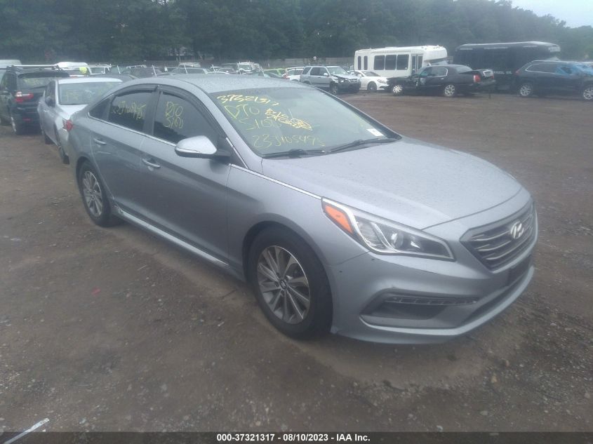 2015 HYUNDAI SONATA 2.4L SPORT - 5NPE34AF8FH087603