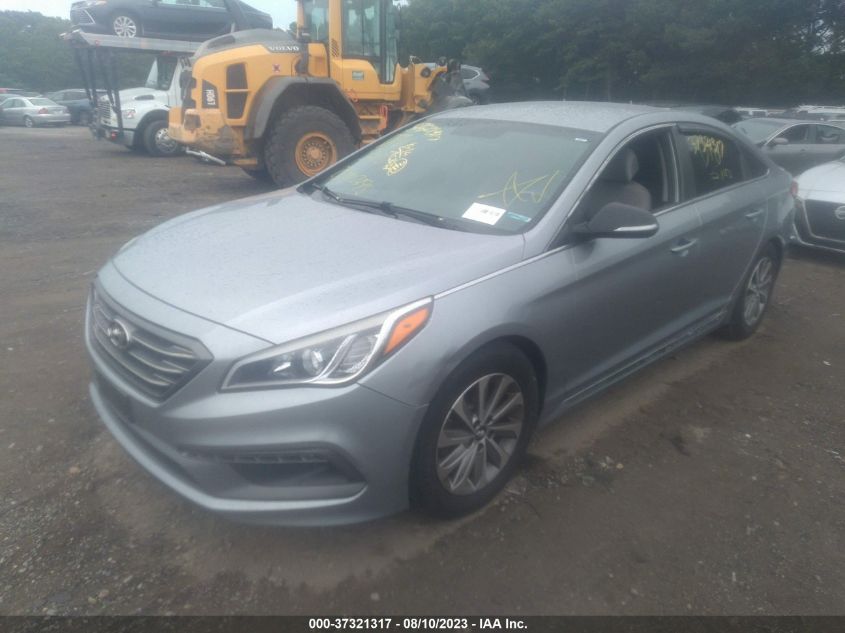 2015 HYUNDAI SONATA 2.4L SPORT - 5NPE34AF8FH087603