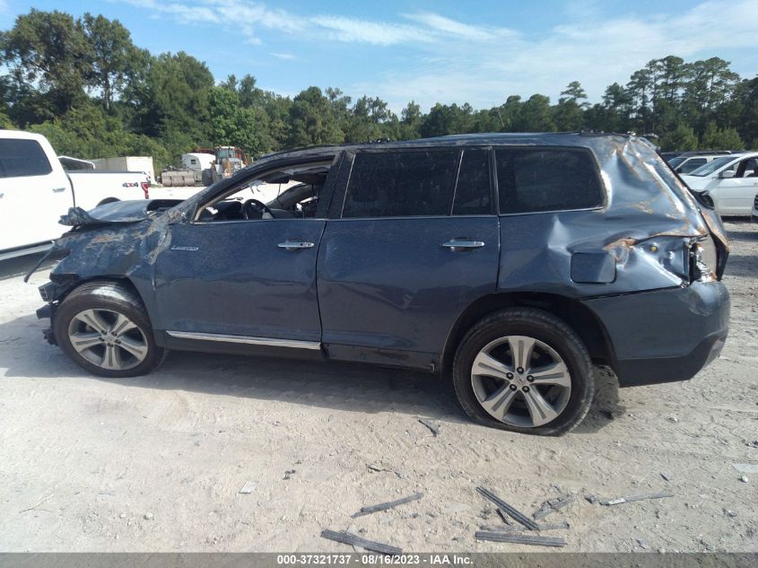 2013 TOYOTA HIGHLANDER LIMITED - 5TDYK3EH6DS108865