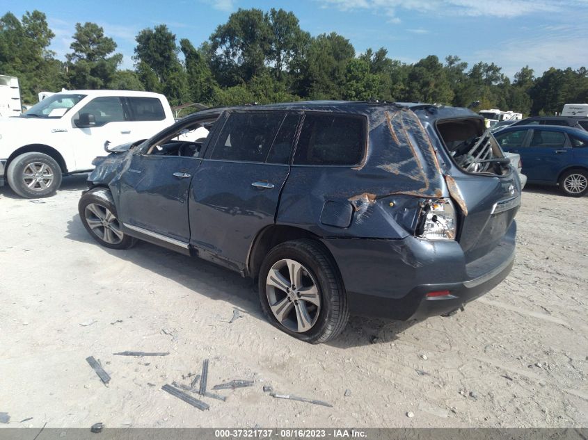 2013 TOYOTA HIGHLANDER LIMITED - 5TDYK3EH6DS108865
