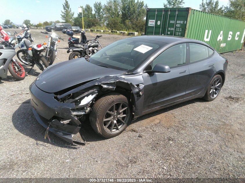 VIN 5YJ3E1EB6NF164036 2022 TESLA MODEL 3 LONG RANGE