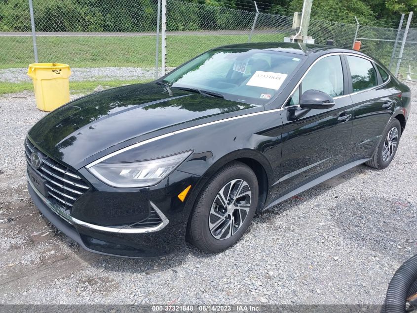 2021 HYUNDAI SONATA HYBRID BLUE - KMHL24JJ7MA029710