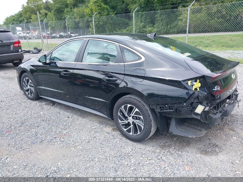 2021 HYUNDAI SONATA HYBRID BLUE - KMHL24JJ7MA029710